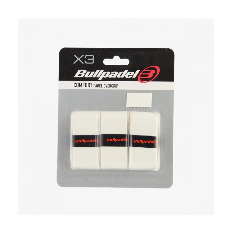 BullPadel GB-1200 Comfort Padel Grips – White White 3 Pieces