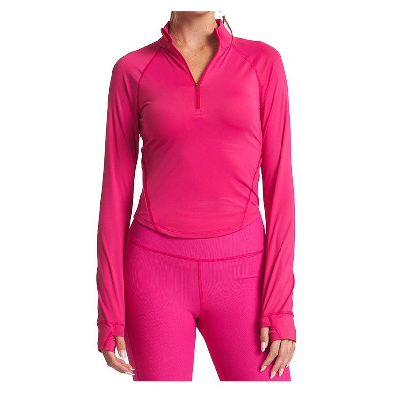 Women`s Zip Performance Long Sleeve Tennis Top