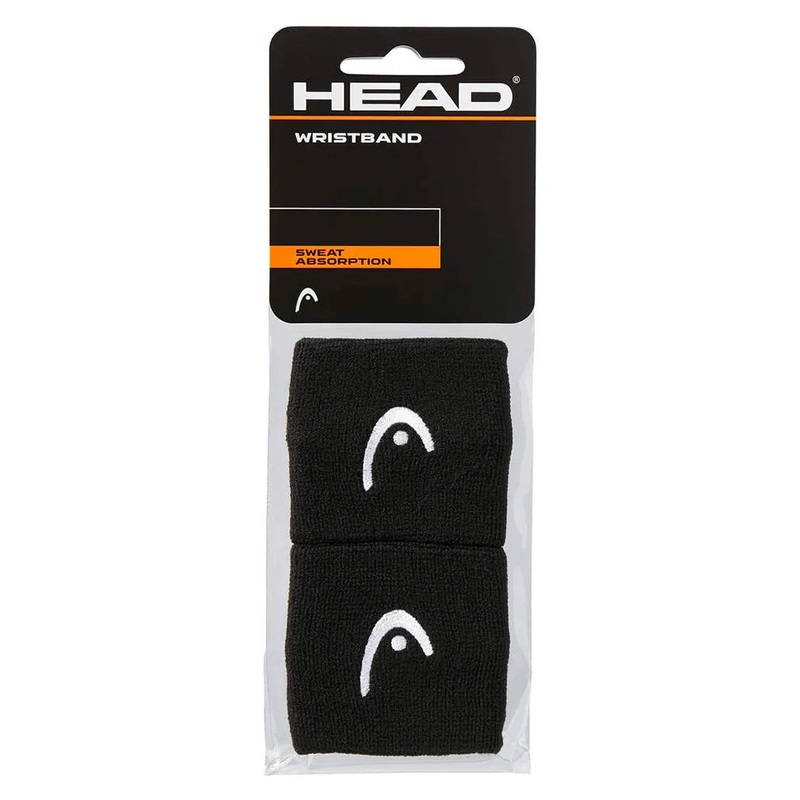 2.5 Inch Tennis Wristband 2 Pack Black