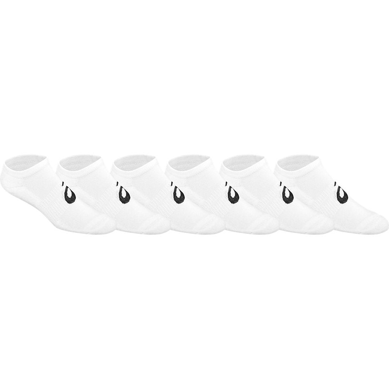 Asics Invasion No Show Socks 6 Pack (White)