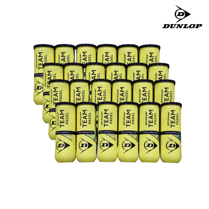 Dunlop Team Balls Box (24 x 3 pieces) | Padel Balls