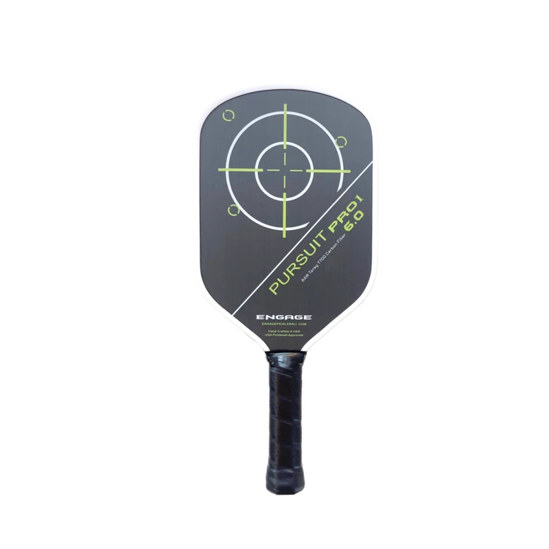 Engage Pursuit Pro1 6.0 Power Series Raw T700 Carbon Fiber Pickleball Paddle (Standard) Arctic-Gold