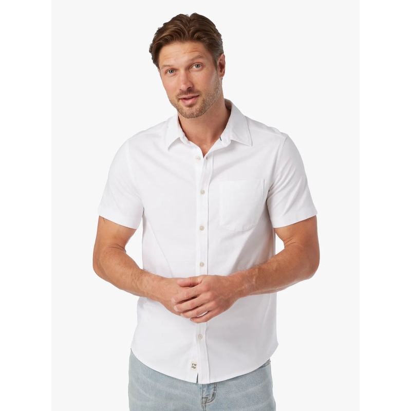 Fair Harbor Men’s Saltaire Short Sleeve Shirt Light Blue Small