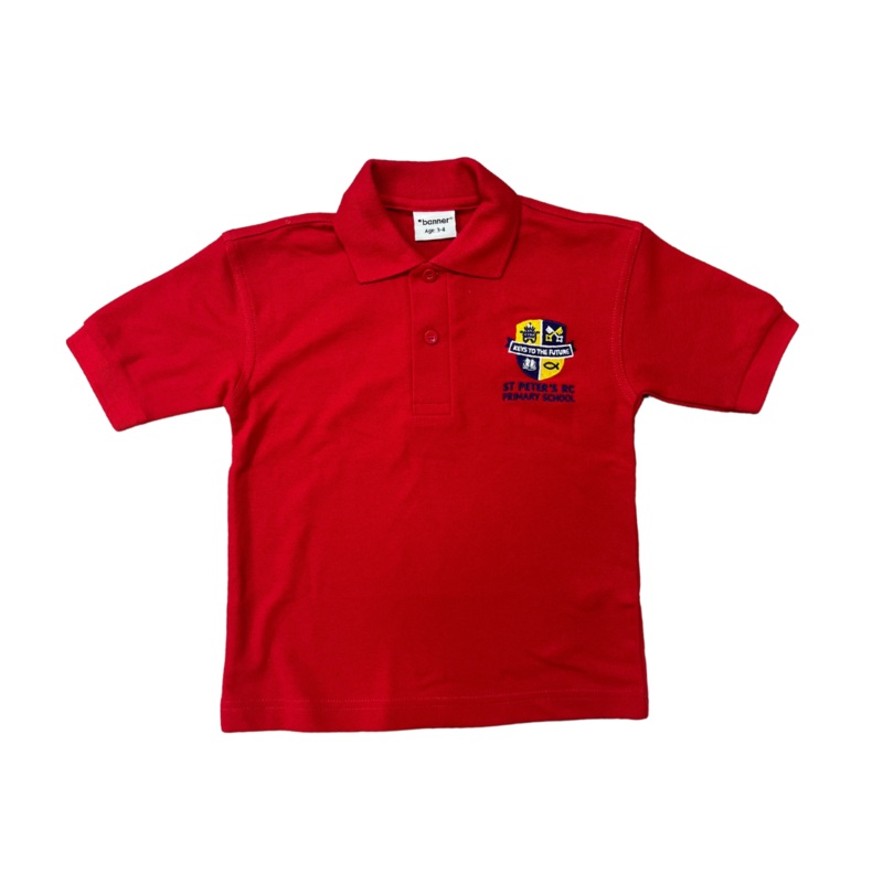 St Peters Primary School Polo RED 2/3