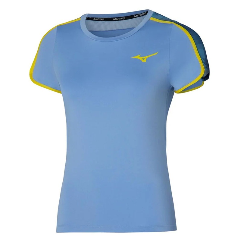 Women`s Printed Tennis Tee Bel Air Blue
