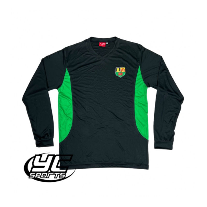 Fitzalan PE T Shirt Long Sleeve (2022) JS 9/10 BLACK/EMERALD