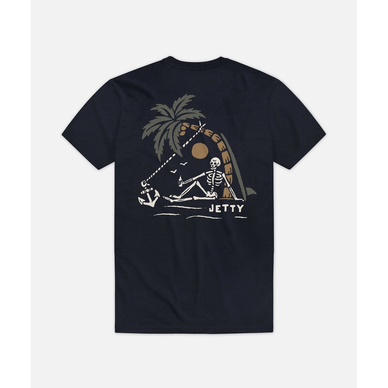 Jetty Men’s No Man’s Land Tee Navy Small