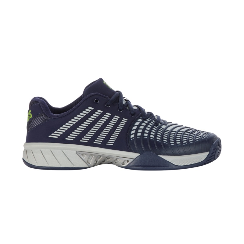 K-Swiss TFW Express Light 3 – 08563490M Tennis Shoes Men Peacoat/GrayViolet/LimeGreen UK 7