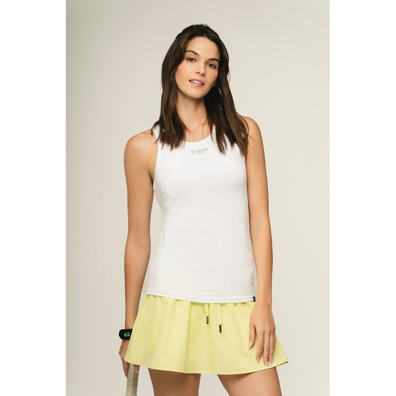 Performance Racerback Tank Bright White