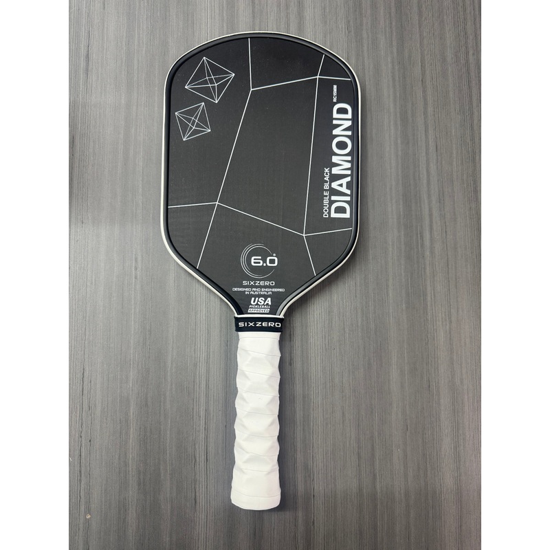 Six Zero Double Black Diamond Control Pickleball Paddle 15mm – Elongated – USED