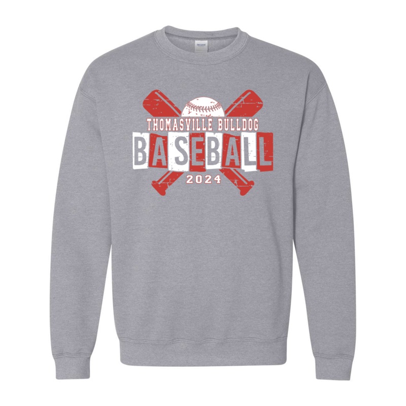 Thomasville Bulldog Baseball Sweatshirt
