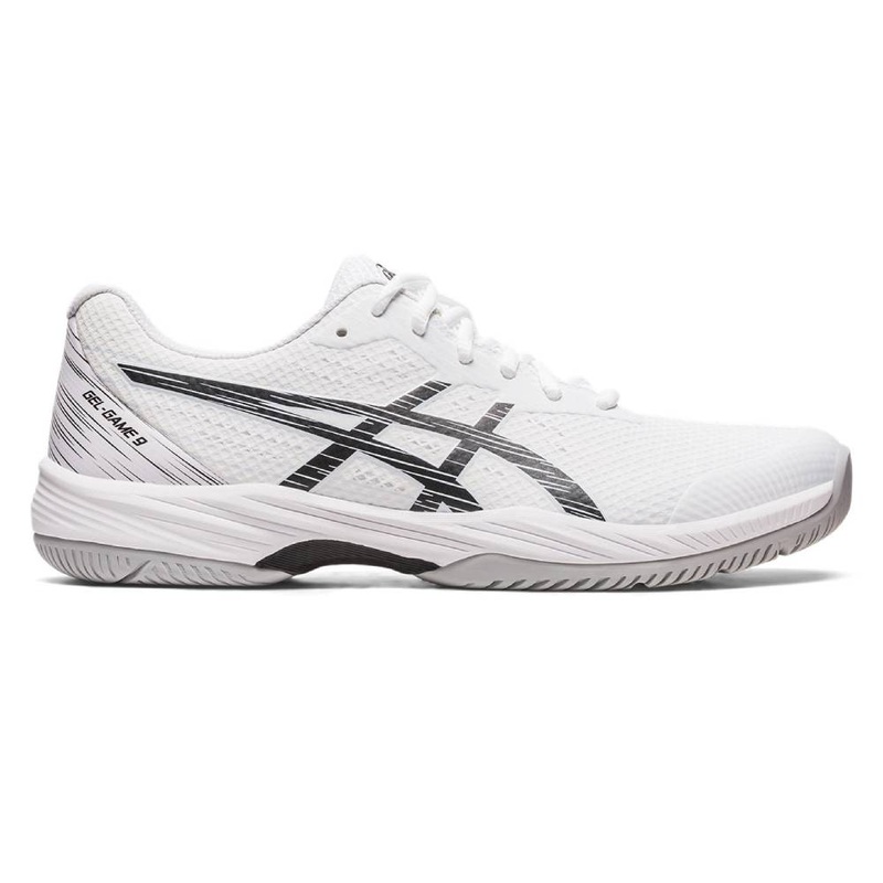 Asics Gel Game 9 Men’s Tennis Shoe (White/Black)