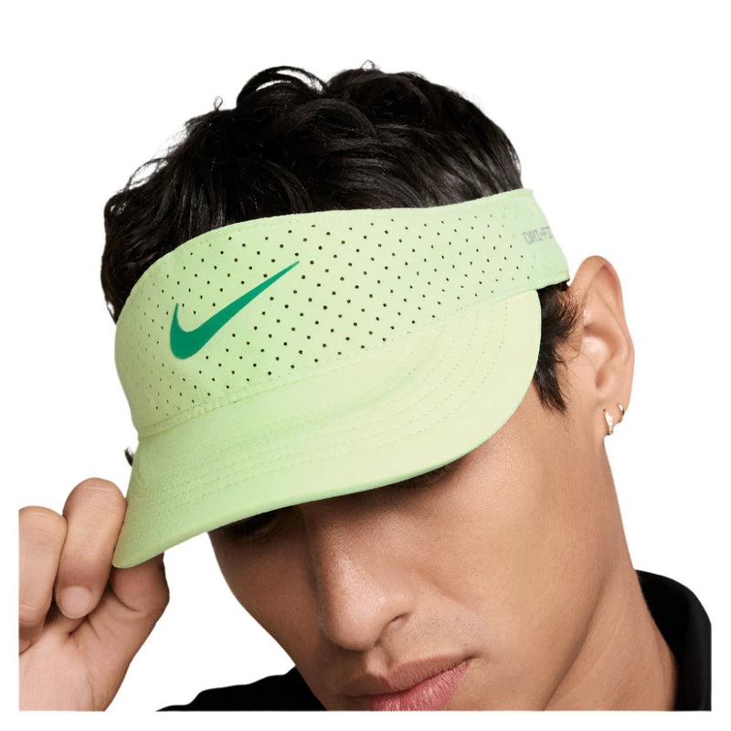Men`s Dri-Fit Advance Ace Tennis Visor Barely Volt and Stadium Green