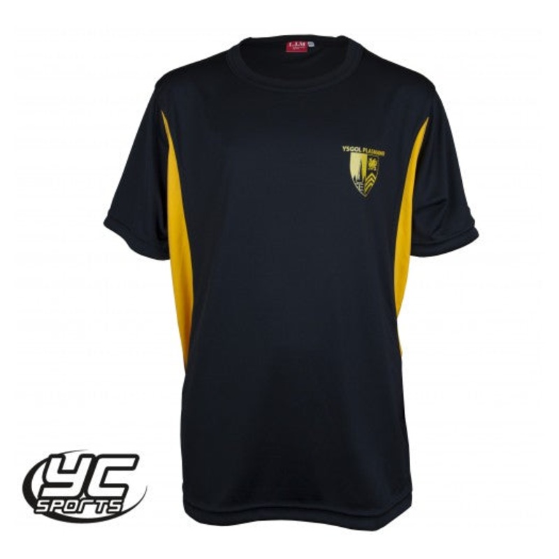 Plasmawr Regular Fit PE T Shirt KS4 JS 9/10 BLACK/AMBER