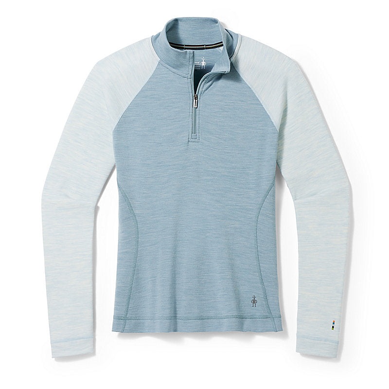 Smartwool Women’s Classic Thermal Merino Base Layer 1/4 Zip Lead Heather XSmall