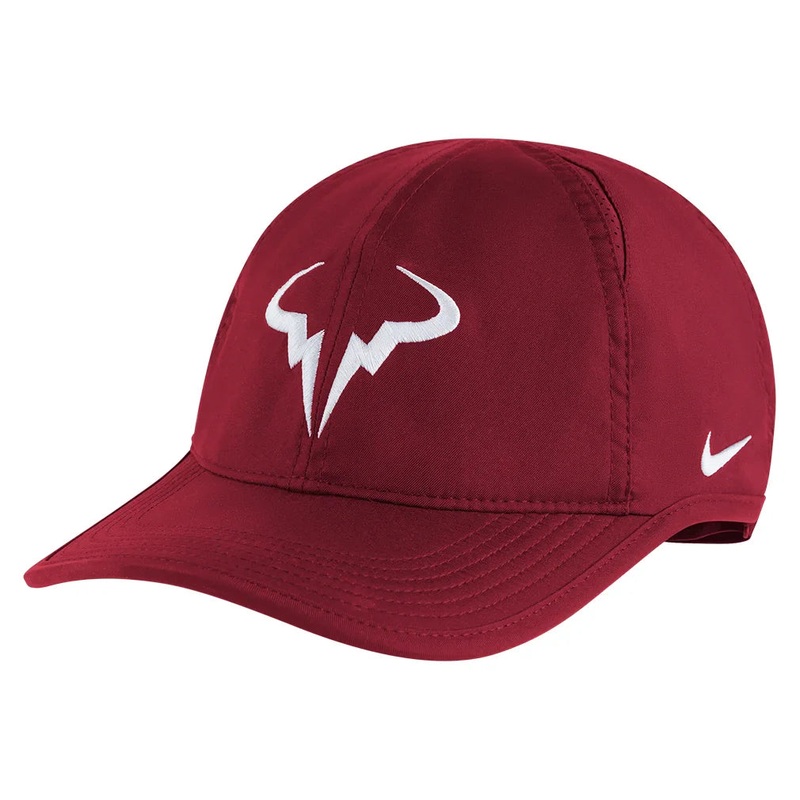Unisex Rafa Dri-FIT Club Tennis Cap Team Red and White