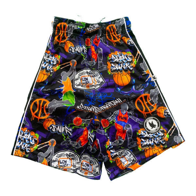 Flow Society Kids Graffiti Streetball Attack Short XSmall