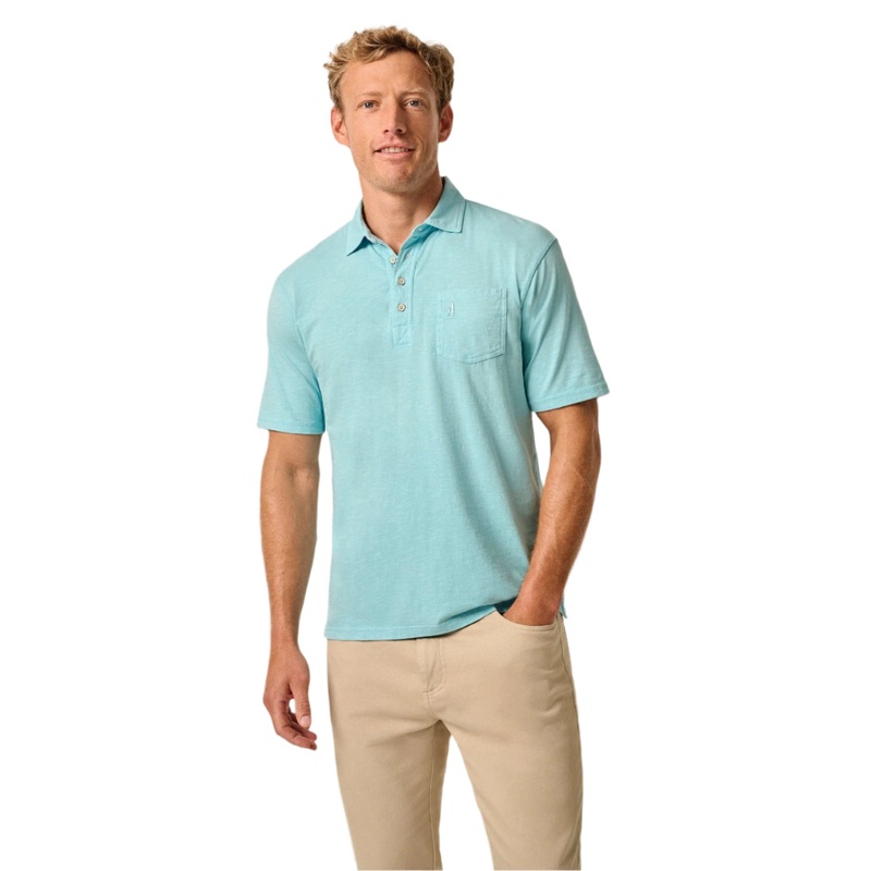 Johnnie-O Men’s Coastal Wash Original Polo Permafrost Small