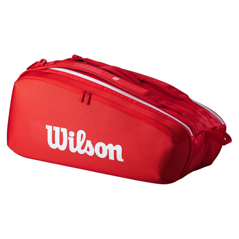 Super Tour 2025 9 Pack Tennis Bag Red
