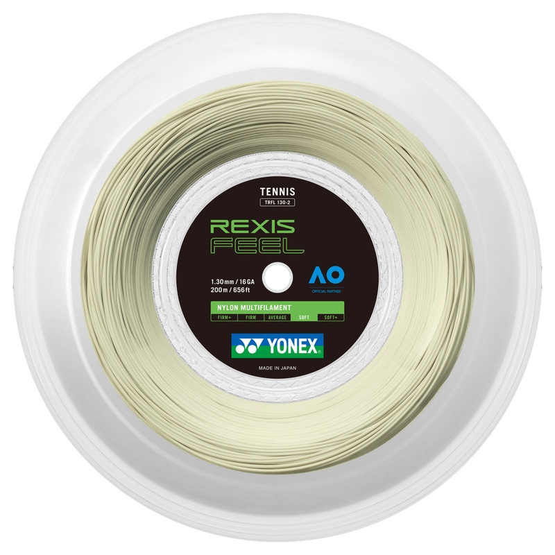 Yonex Rexis 1.30mm 200m Tennis String Off White 200m Reel OFF WHITE