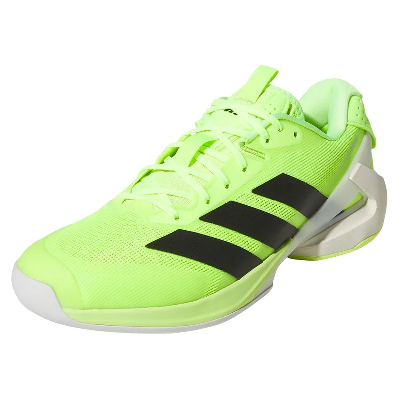 Men`s Adizero Ubersonic 5 Tennis Shoes Lucid Lemon and Core Black