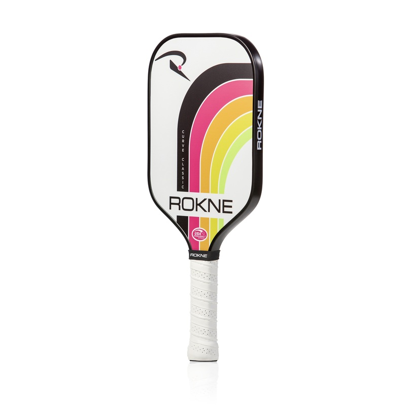 Rokne Curve Classic Pickleball Paddle Electric Citrus