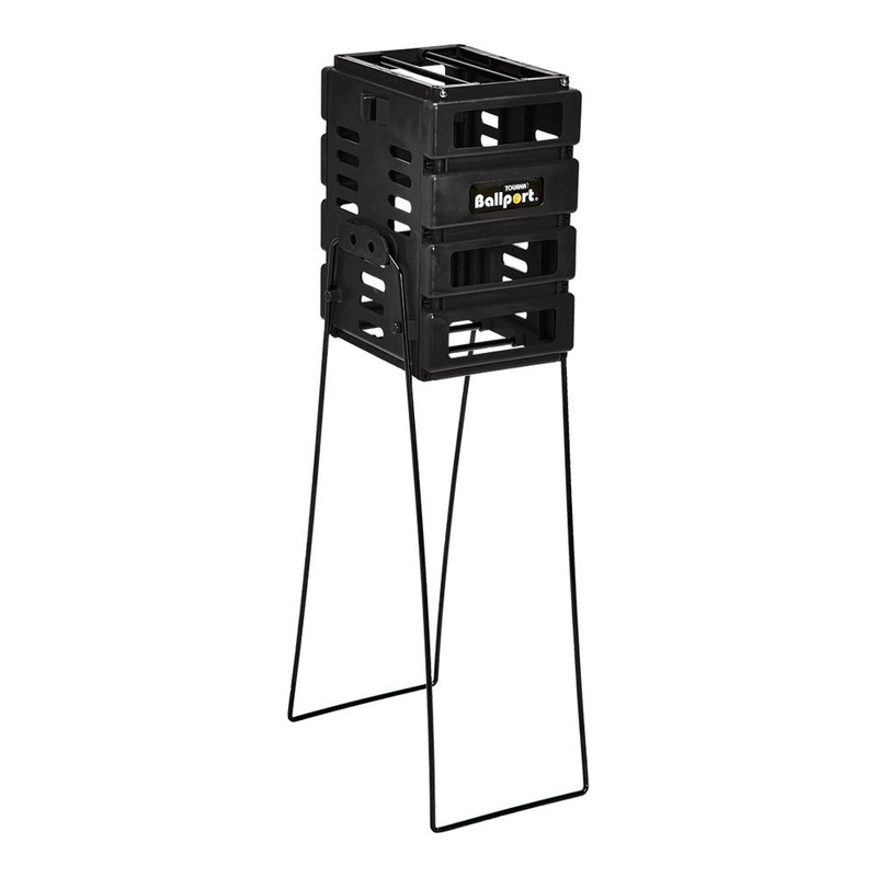 Tourna Ballport Mini Tennis Ball Basket – Black