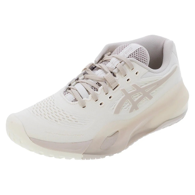 Women`s GEL-Resolution X Tennis Shoes Cream and Mineral Beige