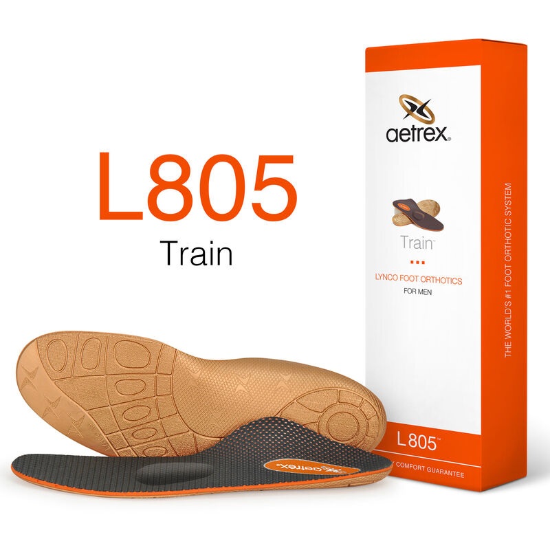Aetrex Men’s L805 Train Orthotics W/ Metatarsal Support 8