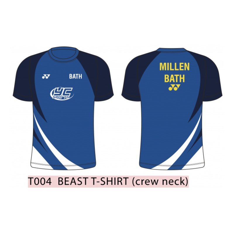 Bath T004 Beast T-Shirt Women XS Blue/Navy/White