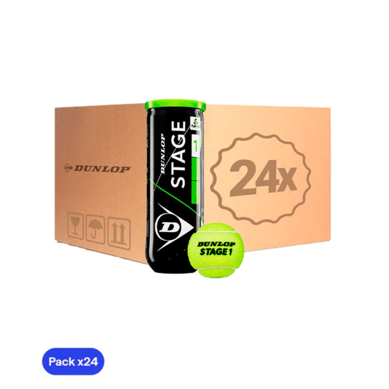 Dunlop Stage 1 Green Padel Balls Box