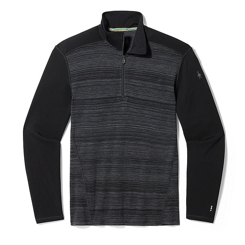 Smartwool Men’s Classic Thermal Merino Base Layer 1/4 Zip Black-001 Small