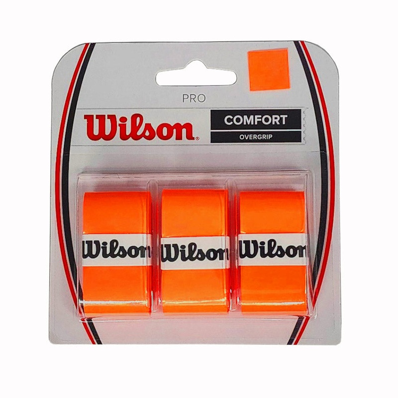 Wilson Pro Overgrip 3 Pack (Burn Orange)