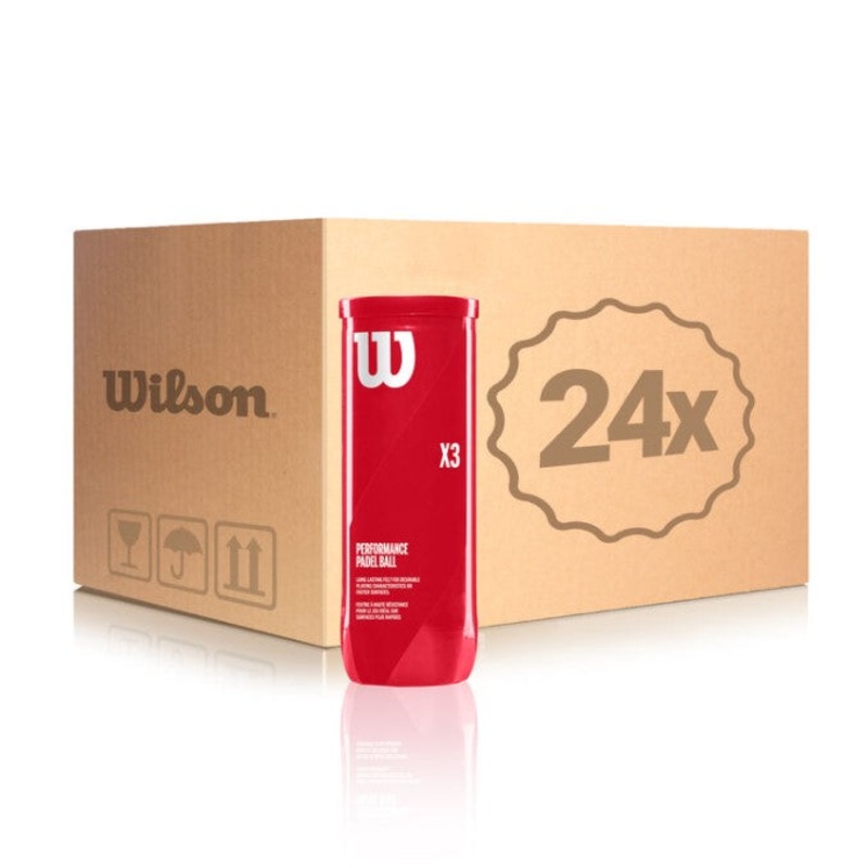 Cajon 72 Pelotas – 24  Botes de 3 uds – Wilson Padel X3
