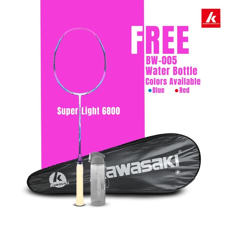 Super Light 6800 Unstrung Badminton Racket (Purple)-6U/G1 Kawasaki | Kibi Sports