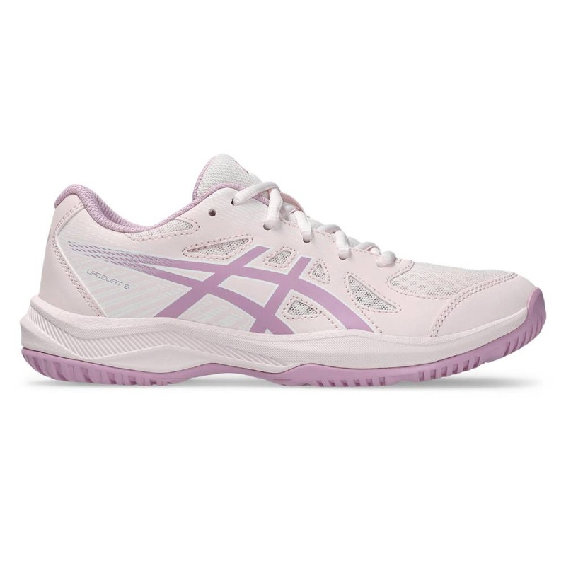 Asics Upcourt 6 GS Junior Indoor Court Shoe (Pale Pink/Light Ube)