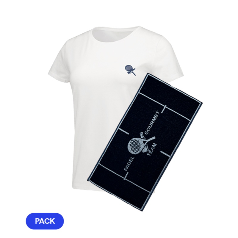 Pack Padel Team Gourmet: T shirt Gourmet Women + Toalla